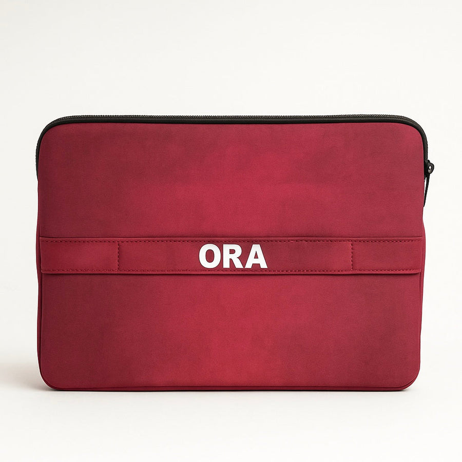 ORA Sentinel Laptop Sleeve in Crimson - ORA