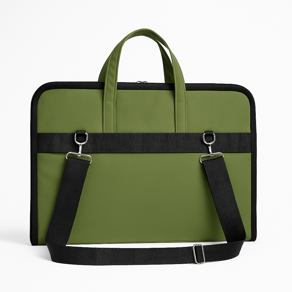 ORA Attache Laptop Bag-olive