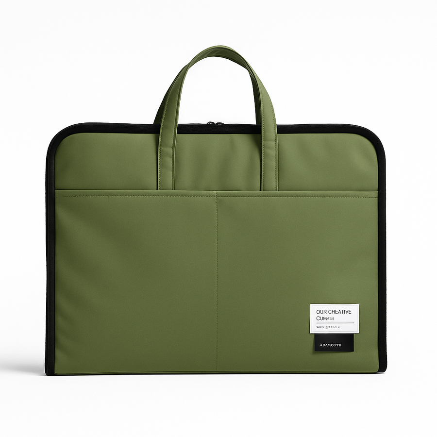 ORA Attache Laptop Bag-olive