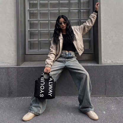 Letters Bag - Black - ORA