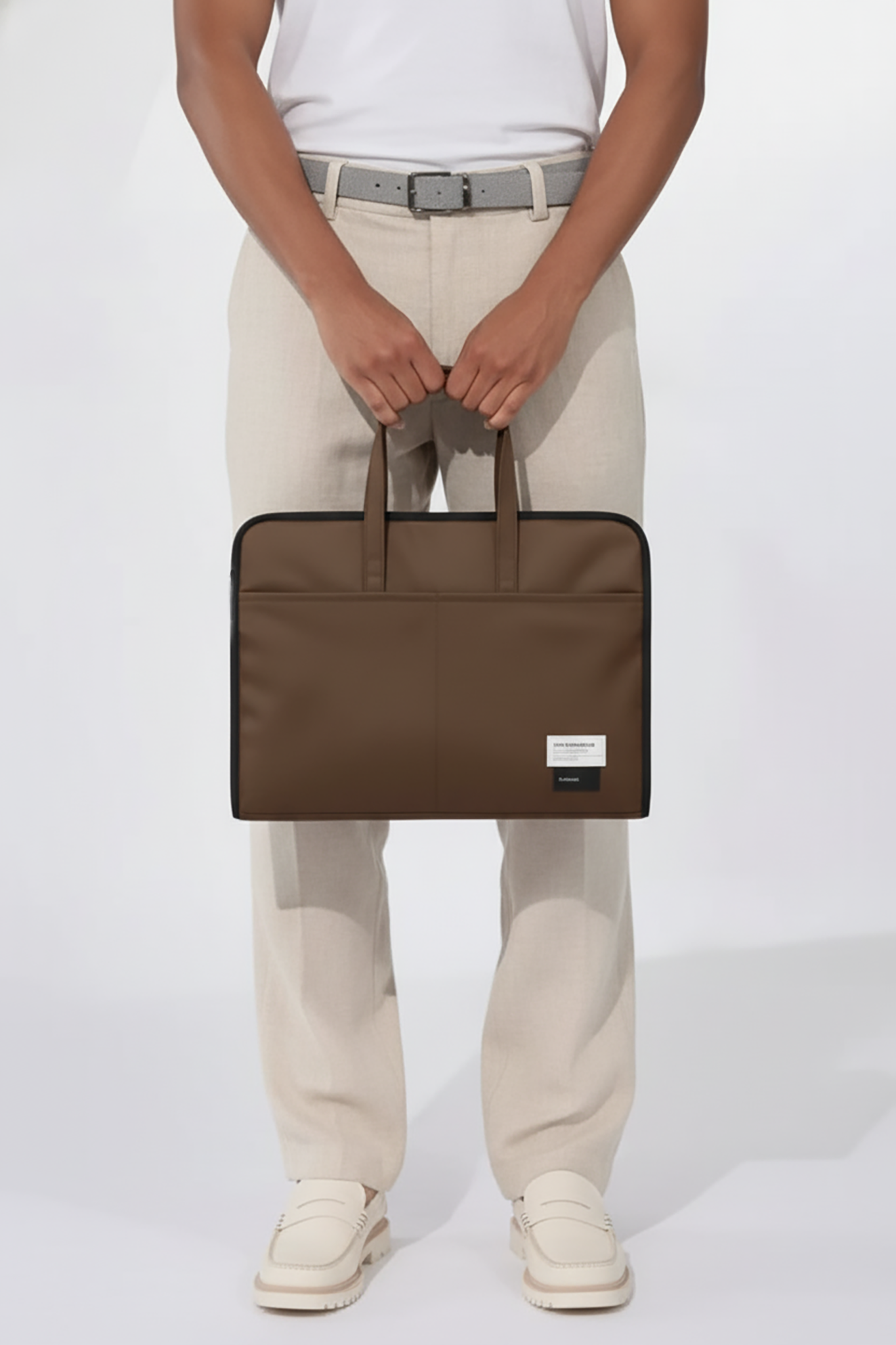 ORA Attache Laptop Bag-Cocoa