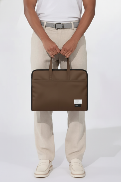 ORA Attache Laptop Bag-Cocoa