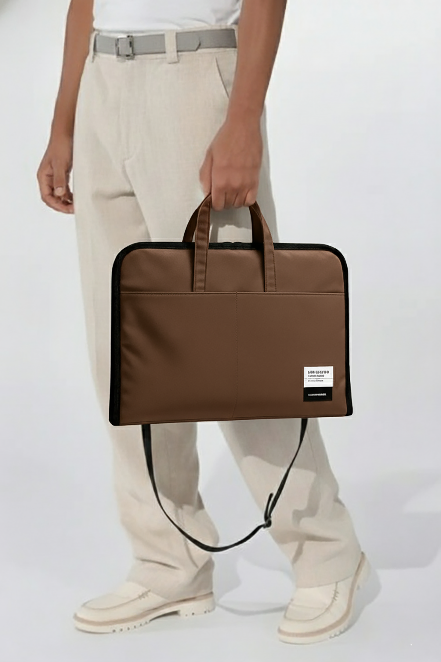 ORA Attache Laptop Bag-Cocoa