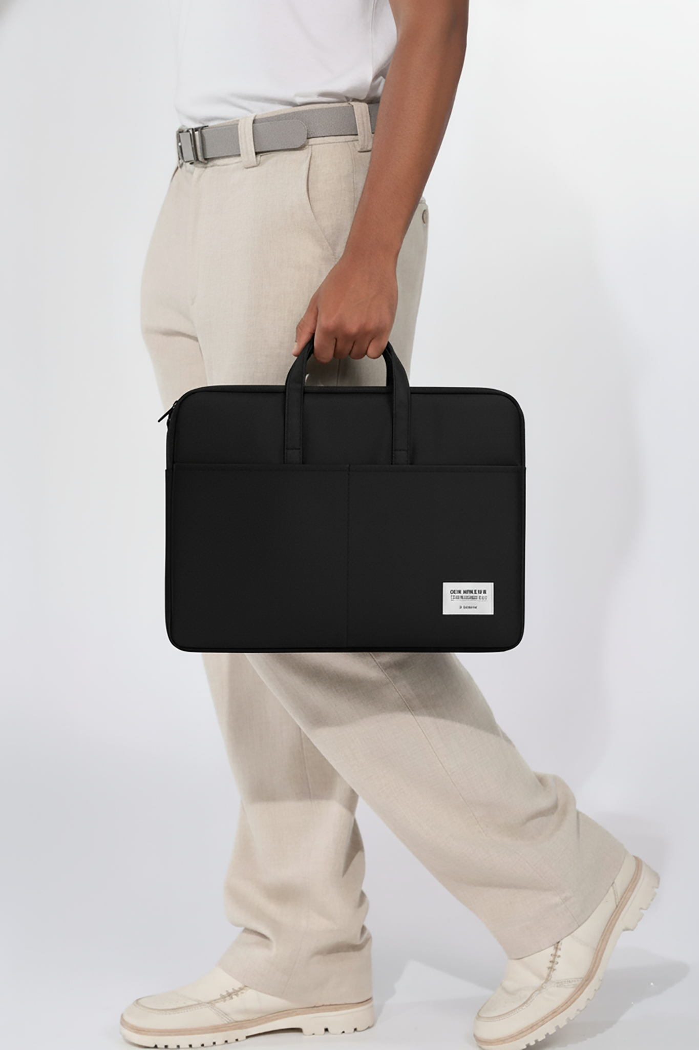 ORA Attache Laptop Bag-Black