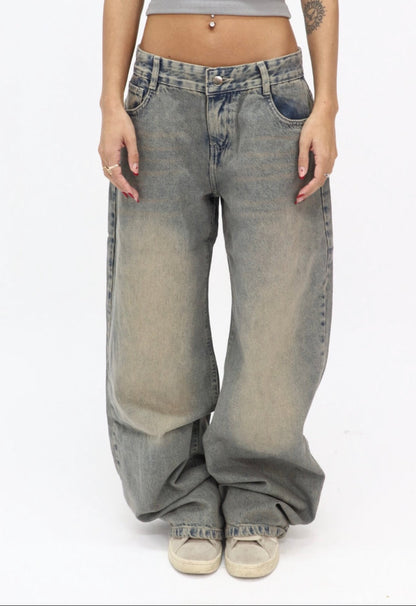Frenchee Low Waist Baggy Jeans