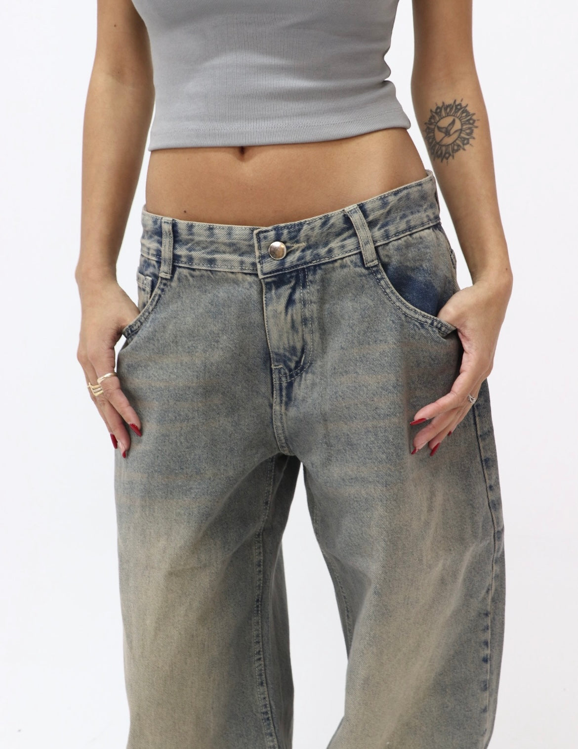 Low Waist Baggy Jeans