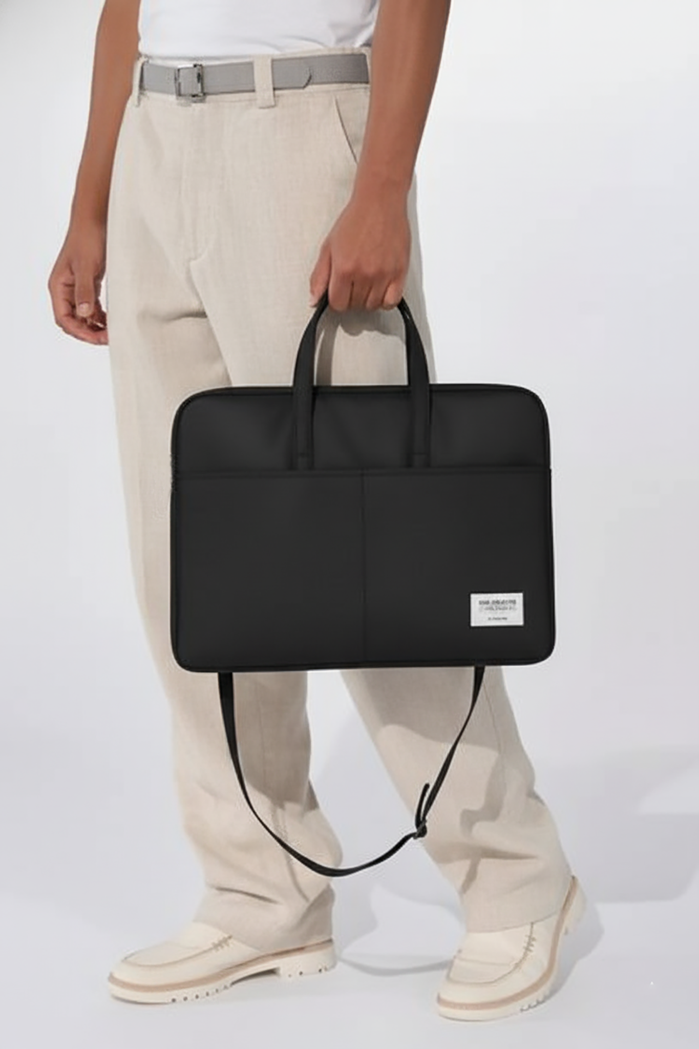 ORA Attache Laptop Bag-Black