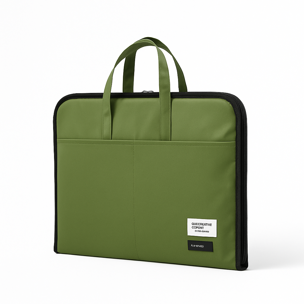 ORA Attache Laptop Bag-olive