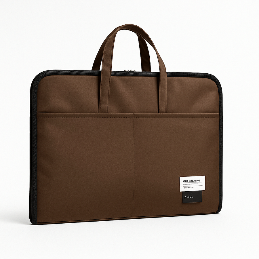 ORA Attache Laptop Bag-Cocoa