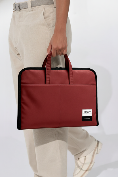 ORA Attache Laptop Bag-berry