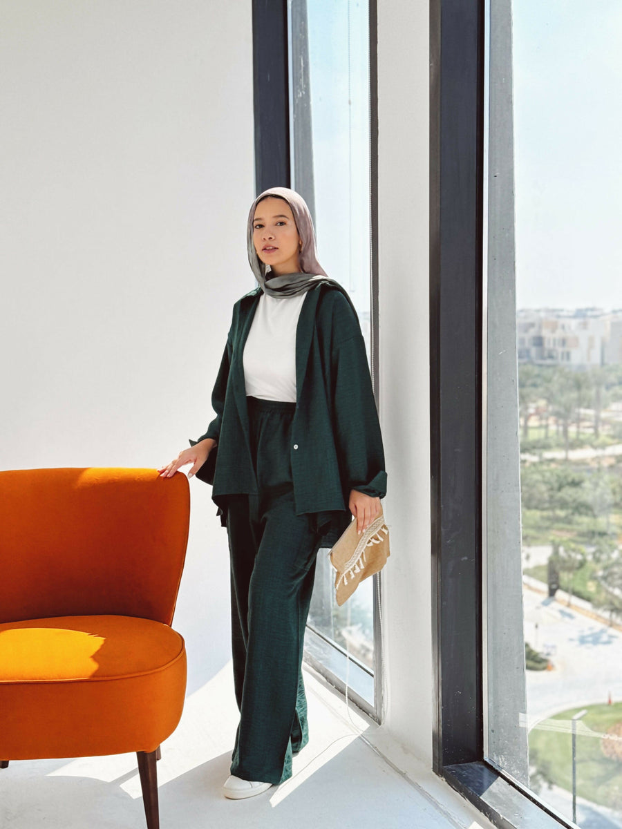 Emerald linen dream Set