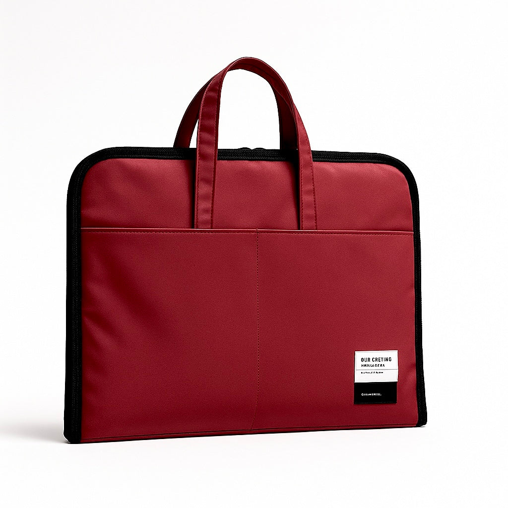 ORA Attache Laptop Bag-berry
