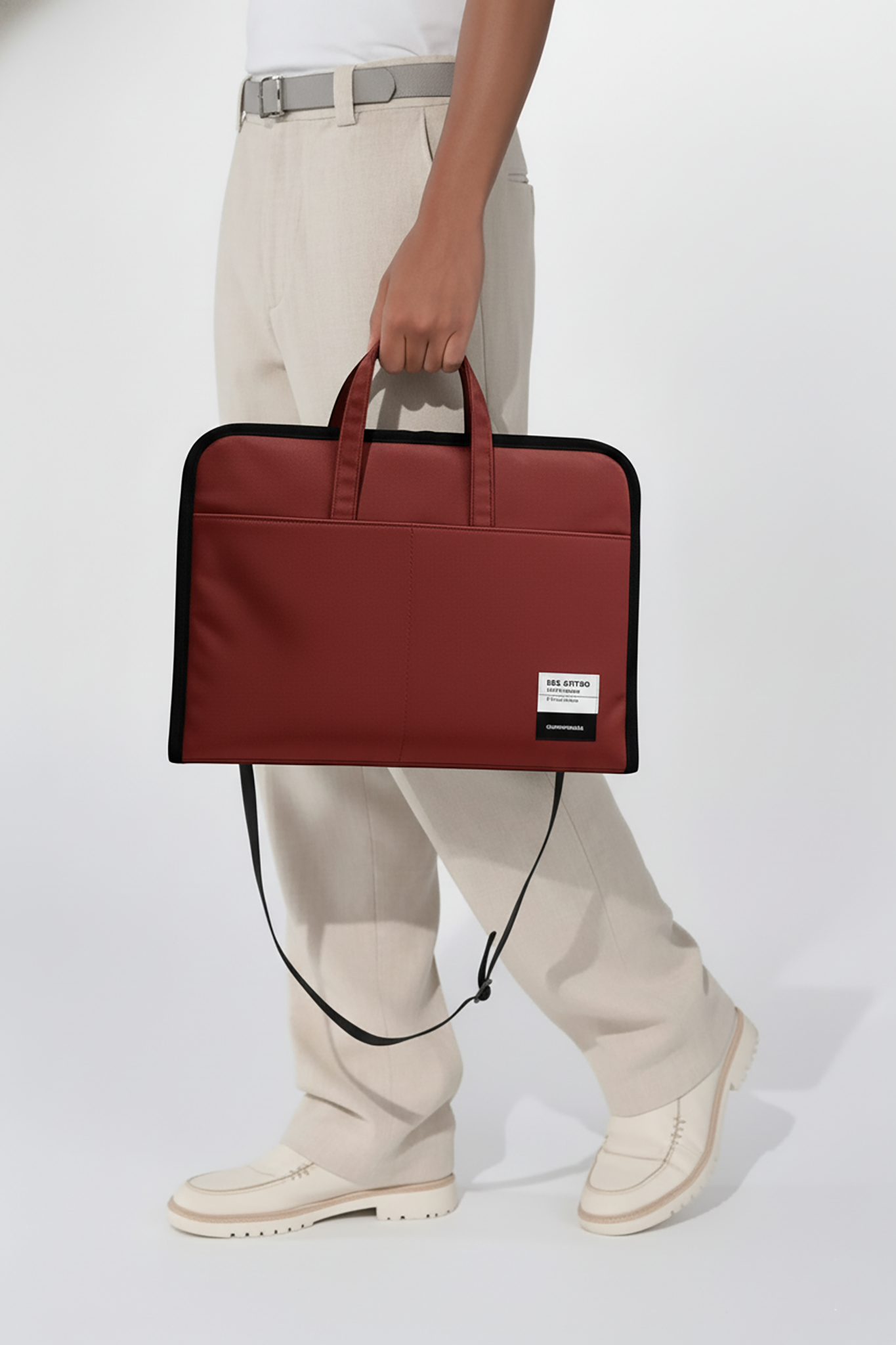 ORA Attache Laptop Bag-berry
