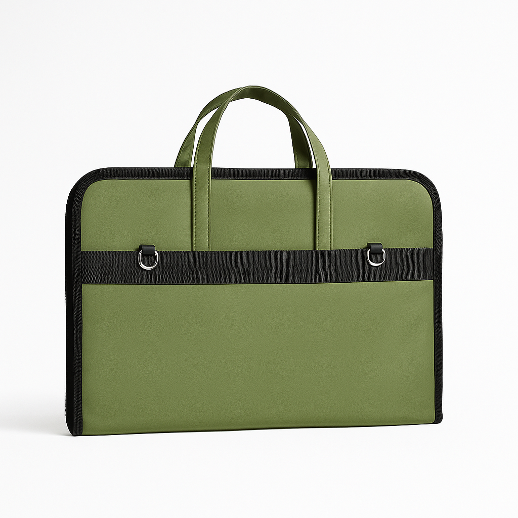 ORA Attache Laptop Bag-olive