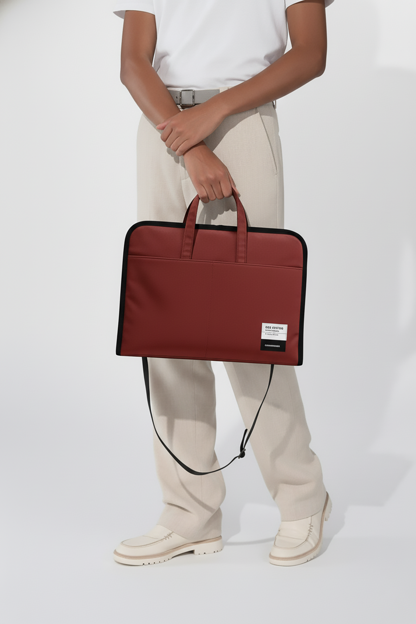 ORA Attache Laptop Bag-berry