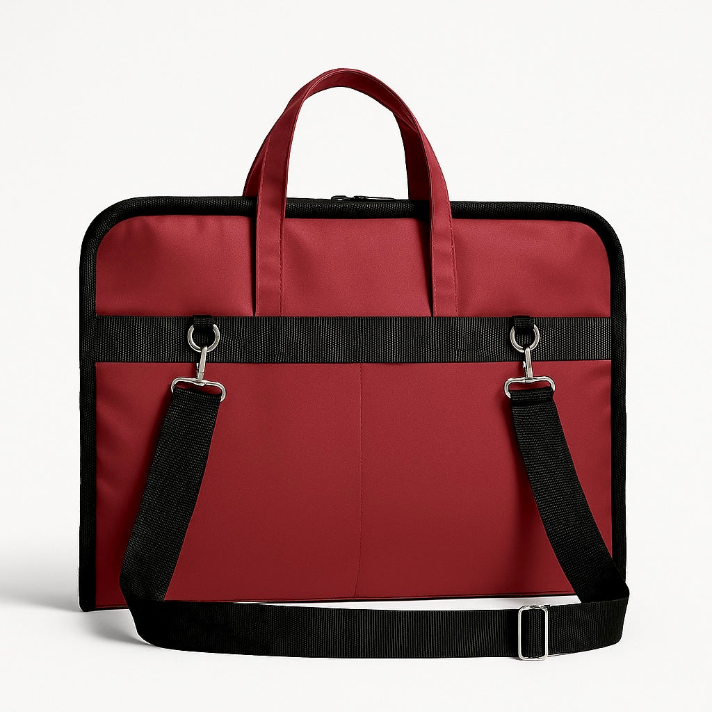 ORA Attache Laptop Bag-berry