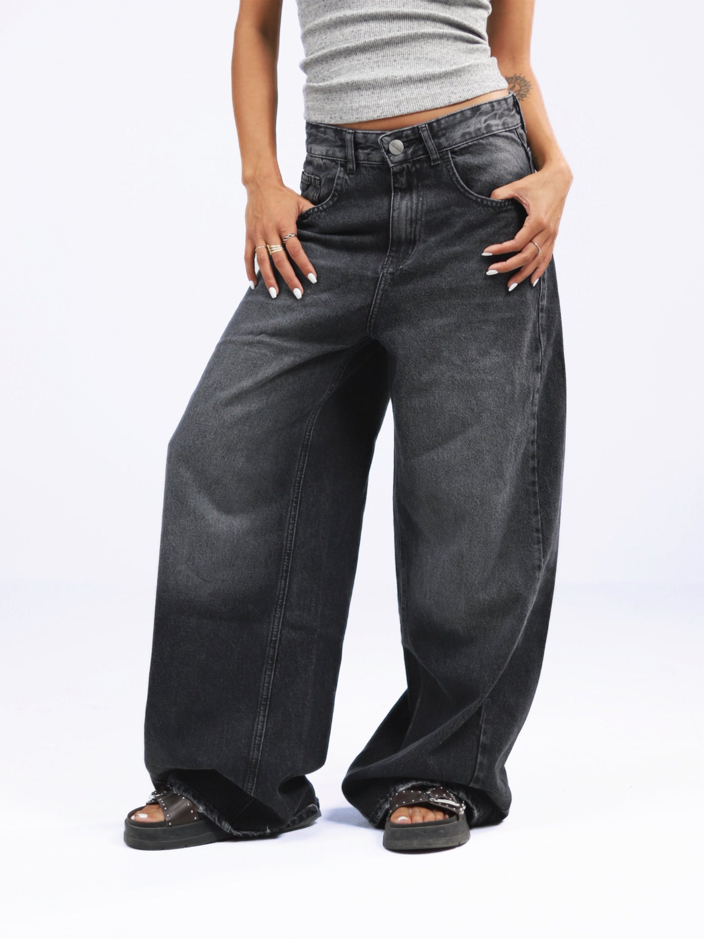 Frenchee Low Waist Baggy Jeans