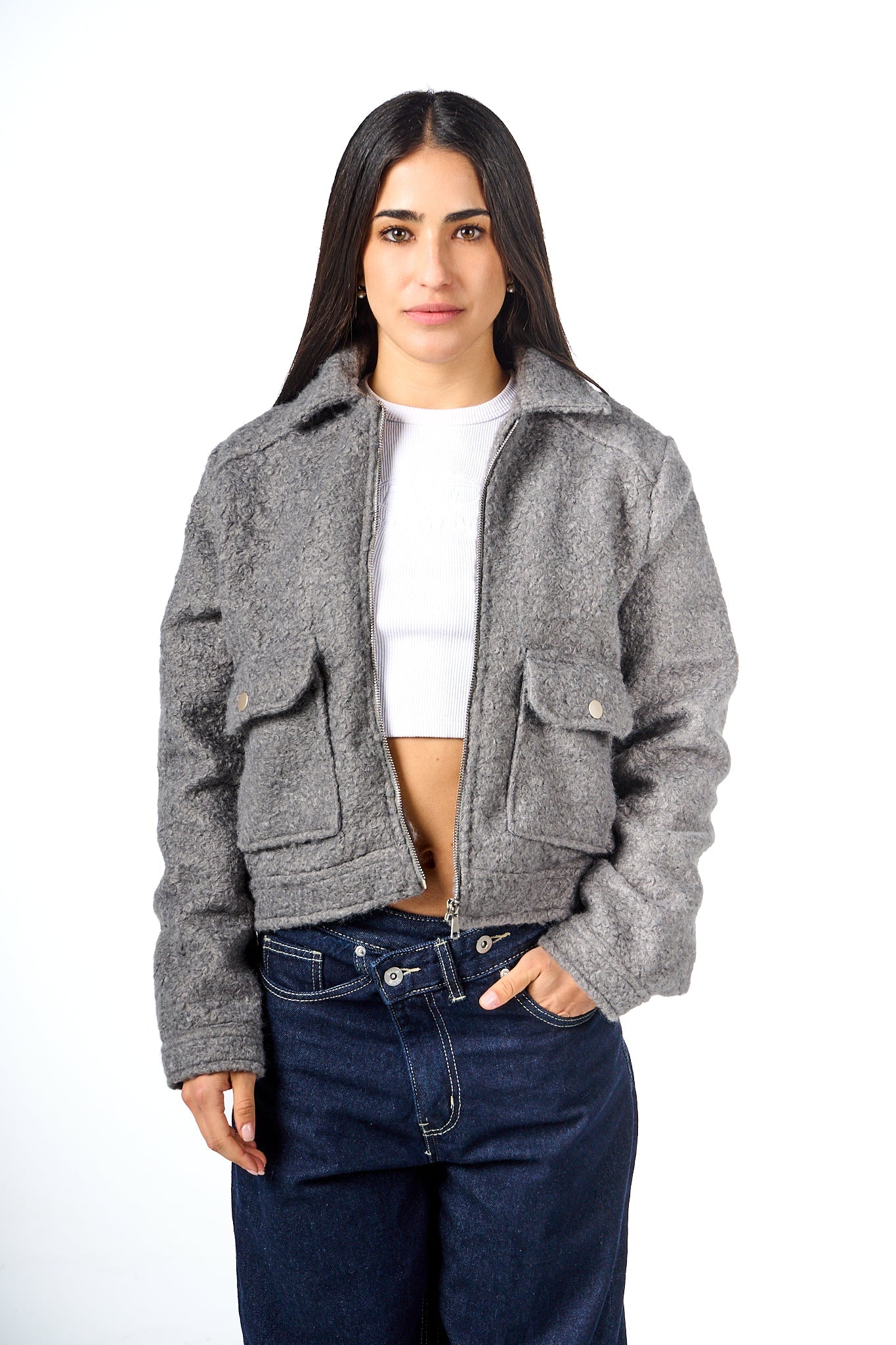 Teddy Pocketed Jacket