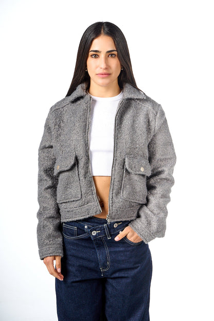 Teddy Pocketed Jacket