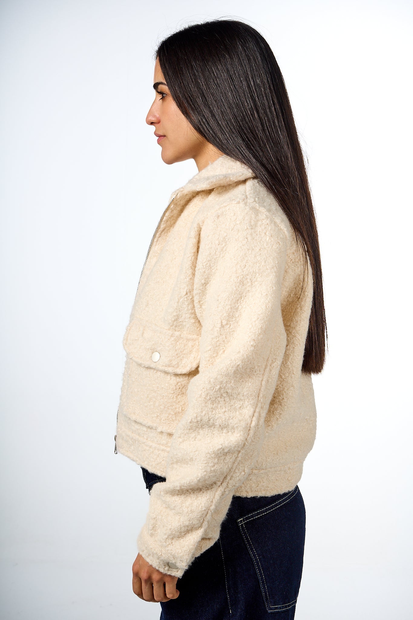 Teddy Pocketed Jacket