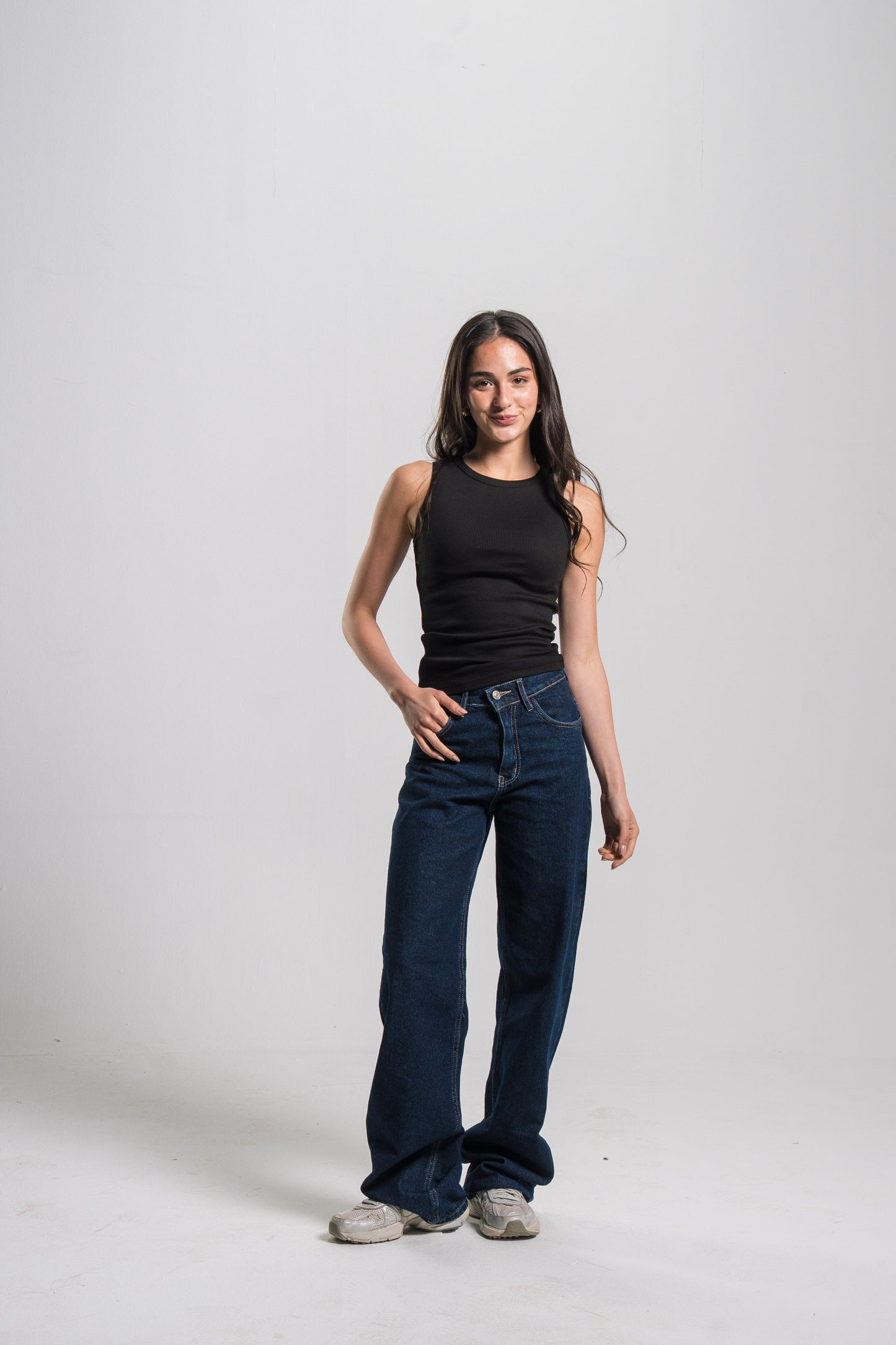 Crewneck Ribbed Tank Top