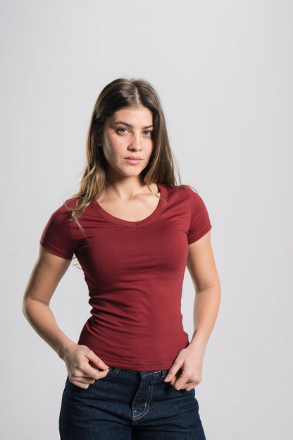 V Neck Contour Top