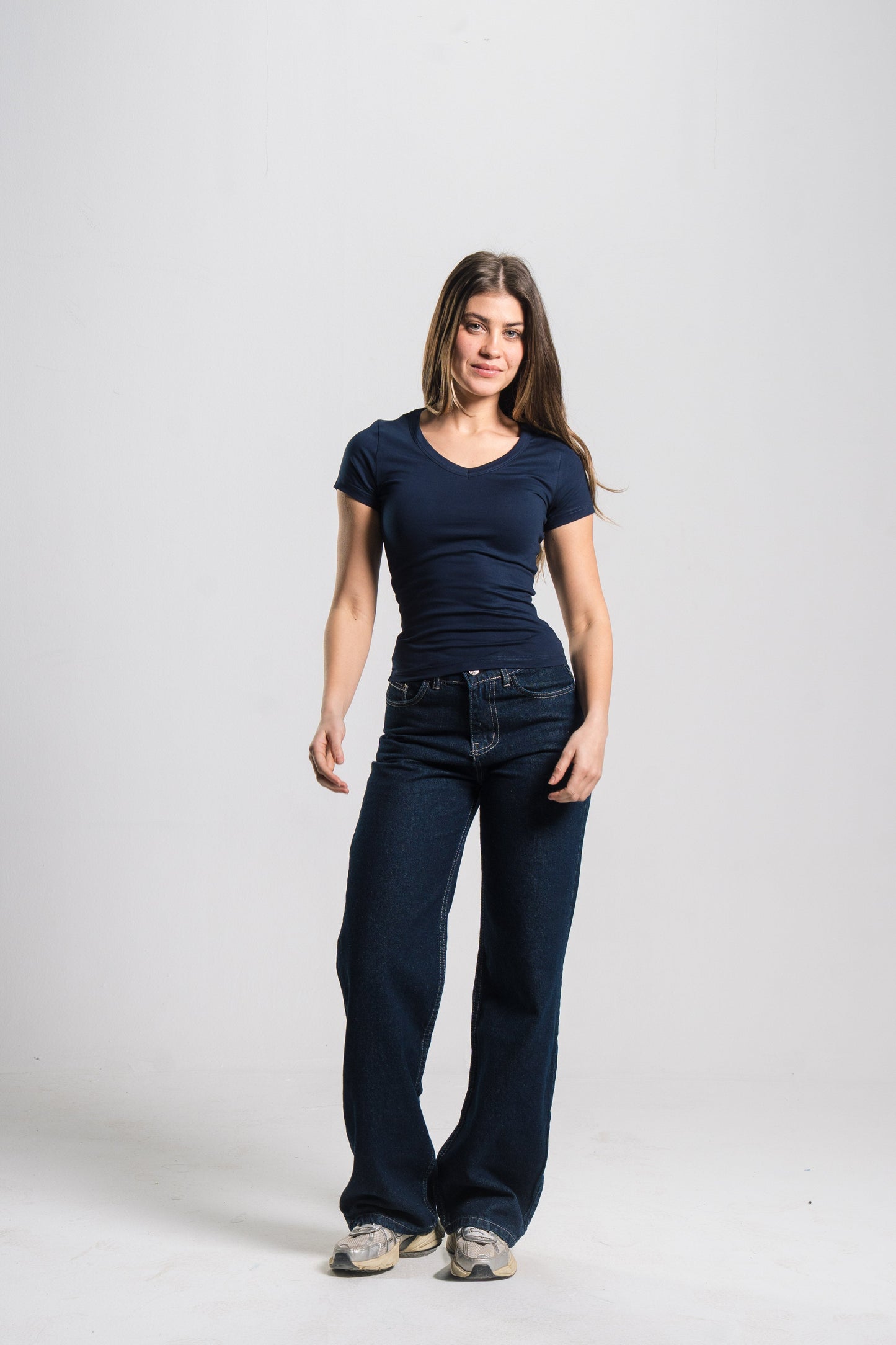 V Neck Contour Top
