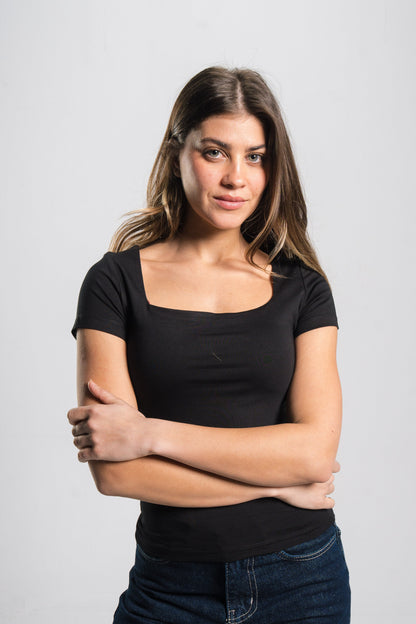 Square Neck Contour Top