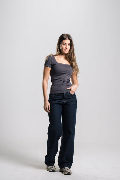 Square Neck Contour Top
