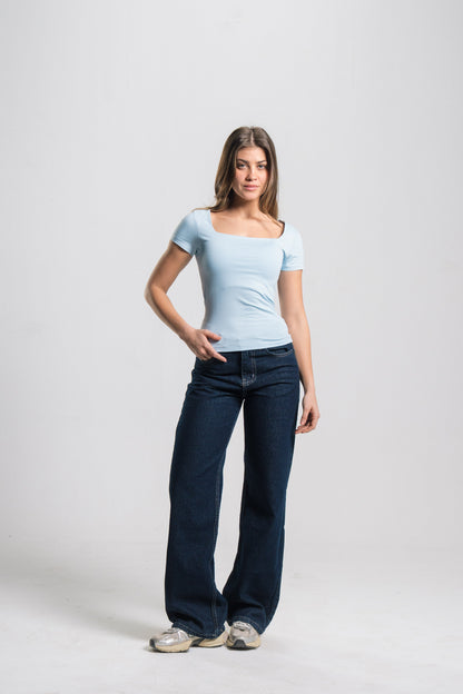 Square Neck Contour Top