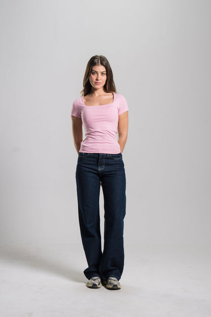 Square Neck Contour Top