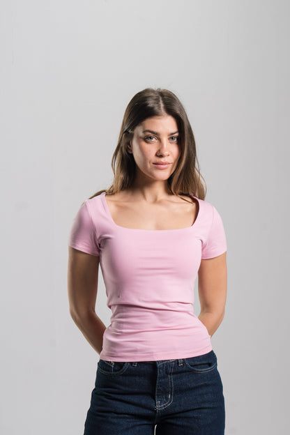 Square Neck Contour Top