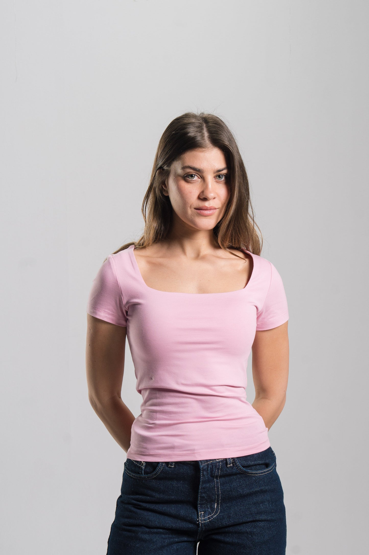 Square Neck Contour Top
