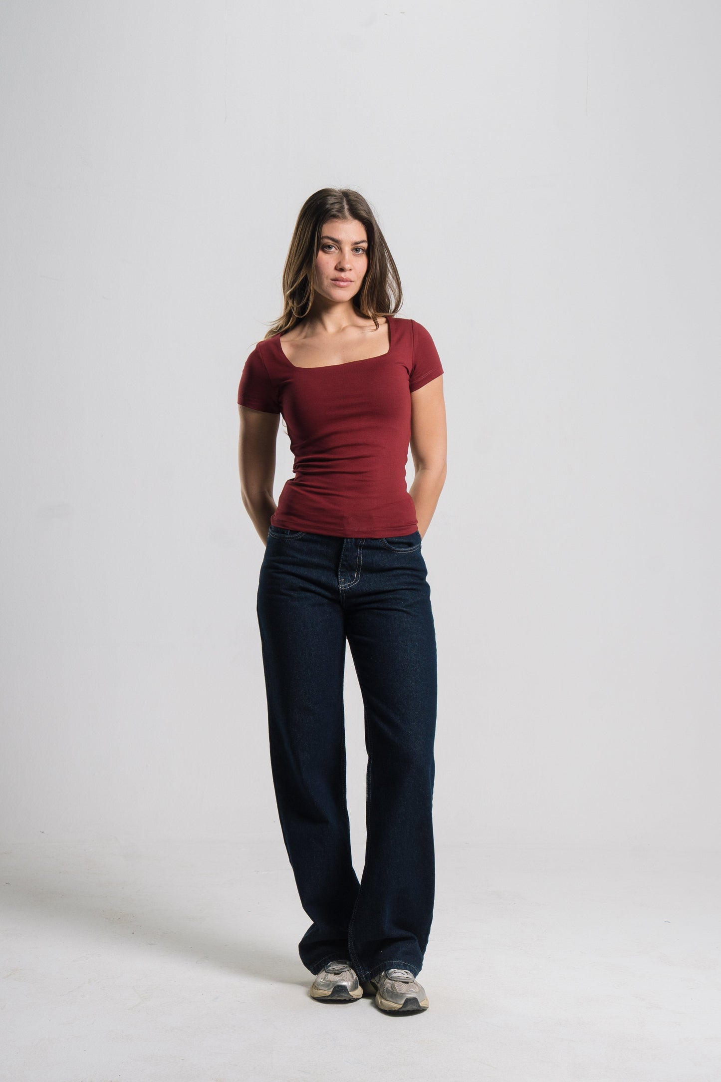 Square Neck Contour Top