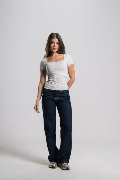 Square Neck Contour Top