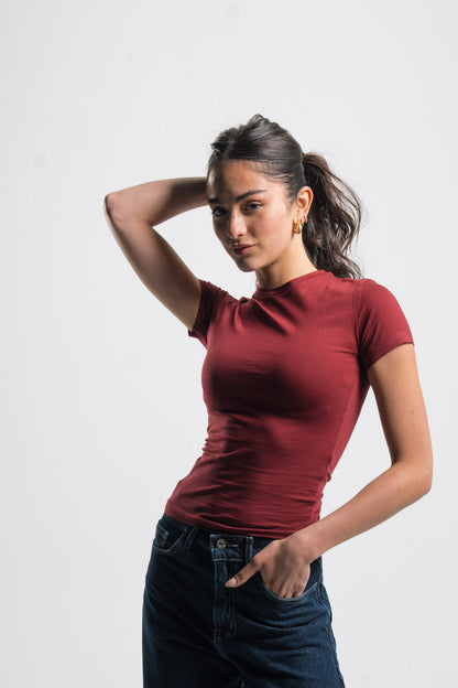 Short Sleeve Contour Top