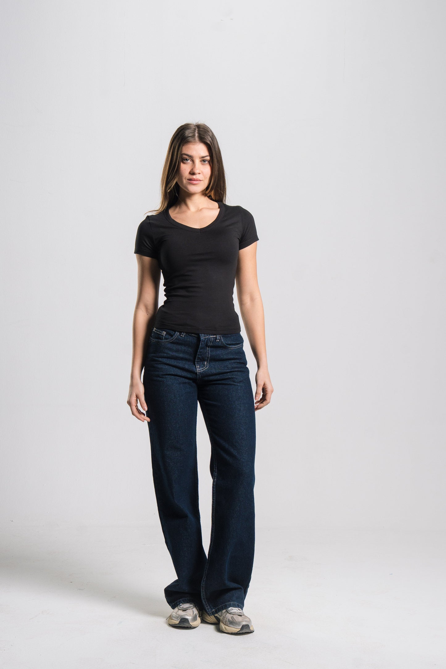 V Neck Contour Top