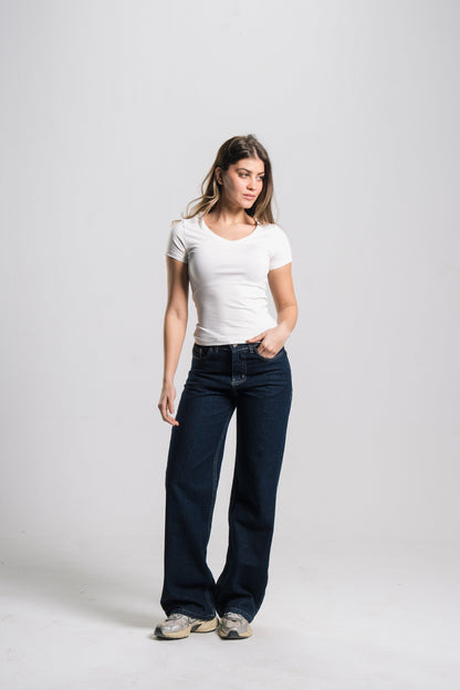 V Neck Contour Top