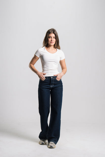 V Neck Contour Top
