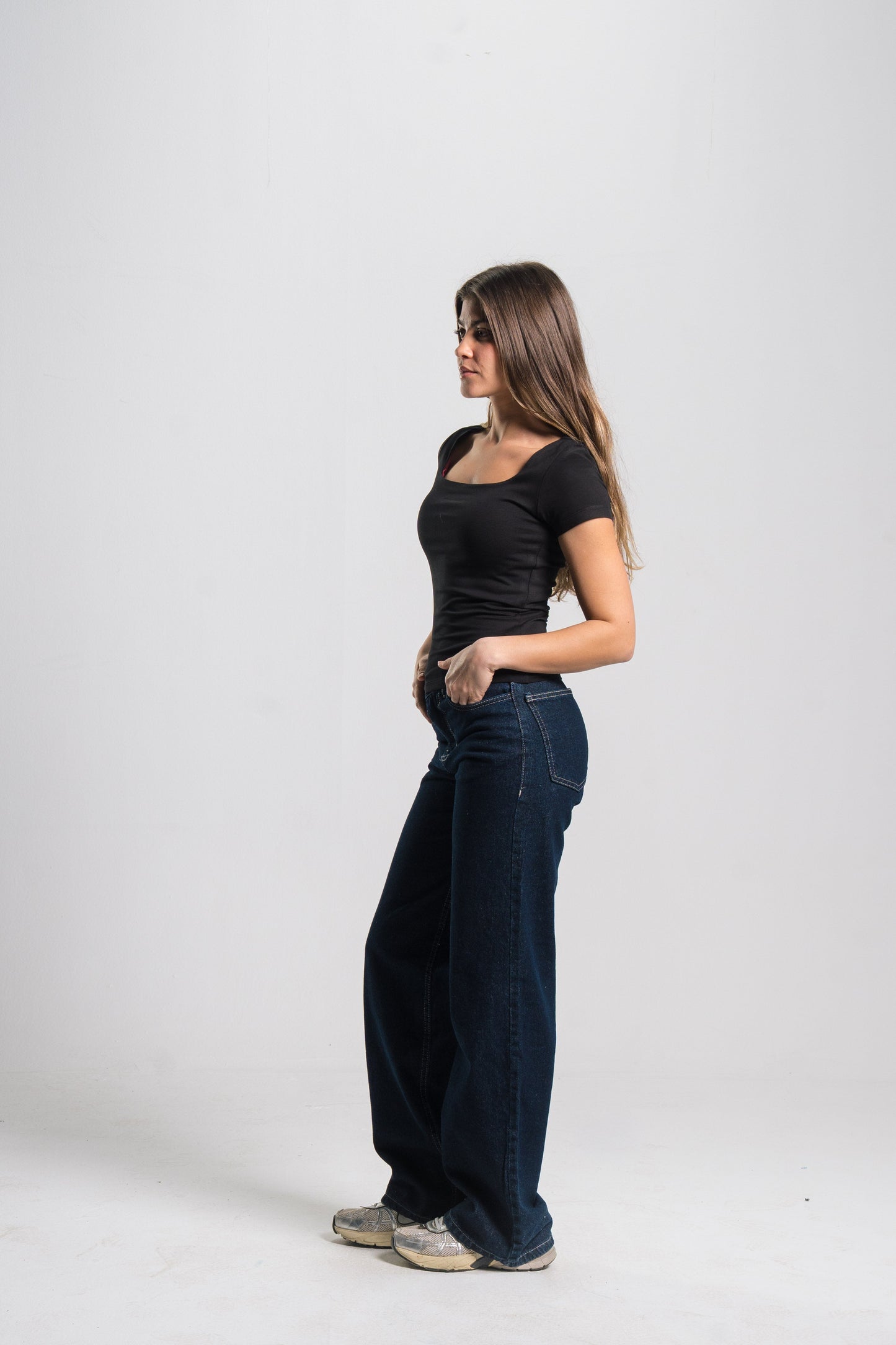 Square Neck Contour Top
