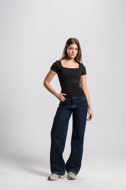 Square Neck Contour Top