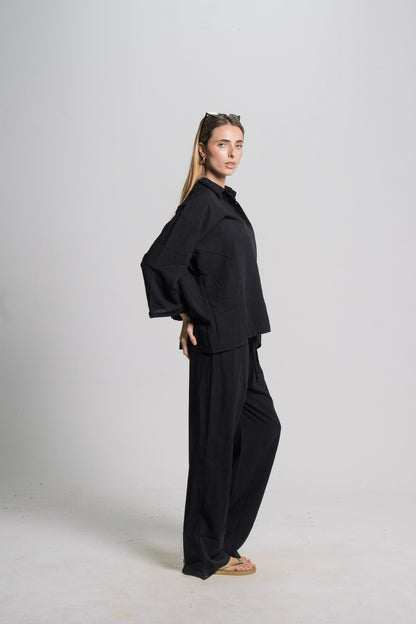 Linen Drawstring Pants