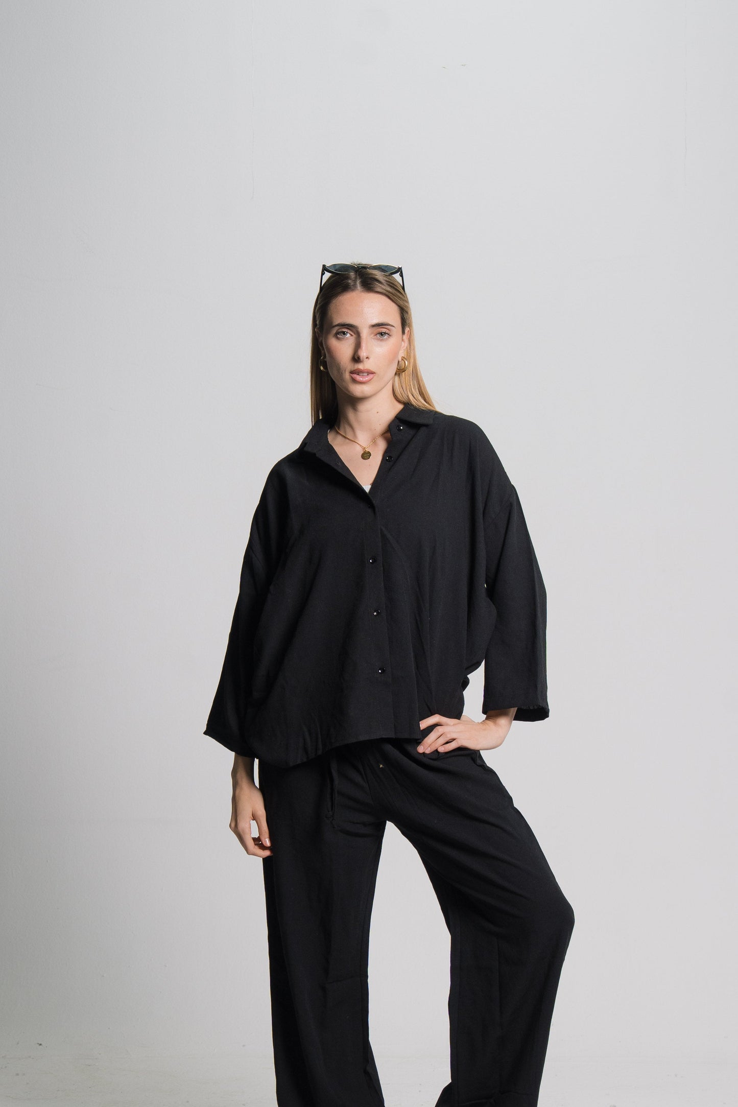 Linen Drawstring Pants