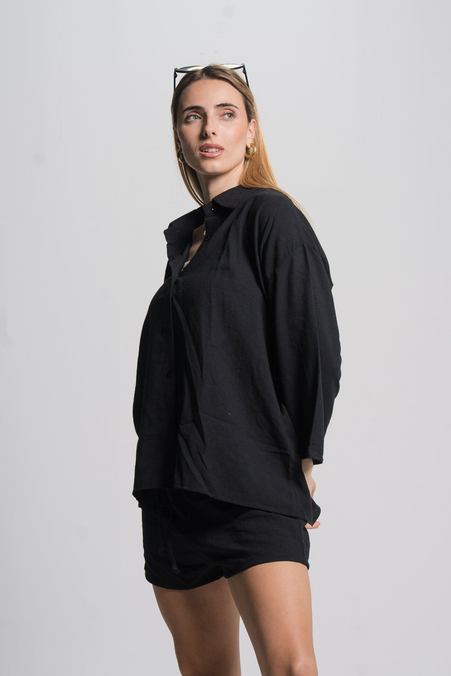 Linen Drawstring Shorts
