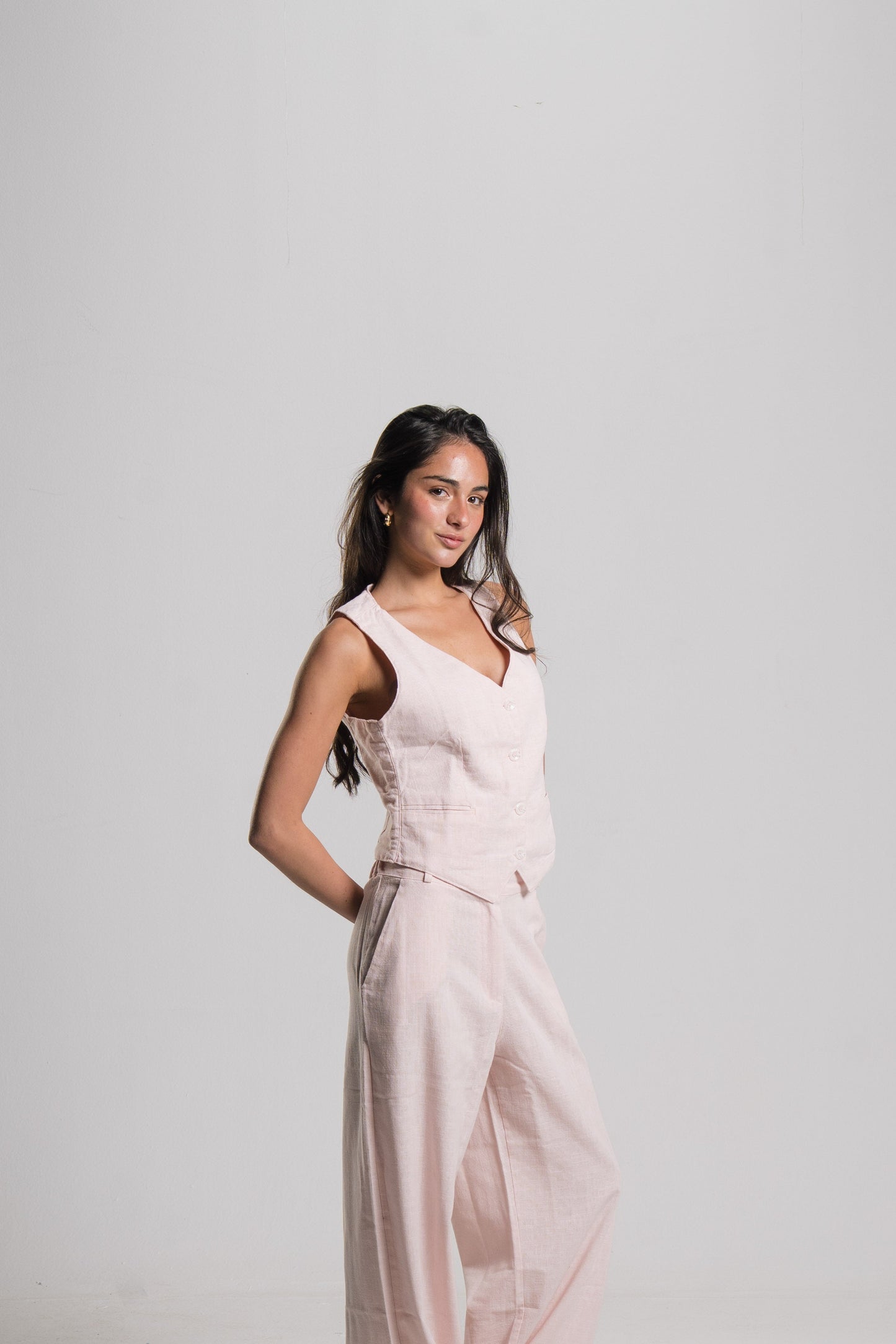 Linen Tailored Vest