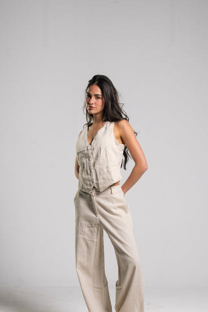 Linen Tailored Pants