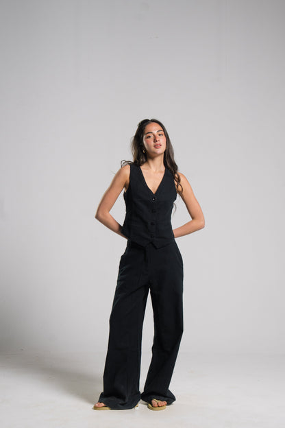Linen Tailored Vest