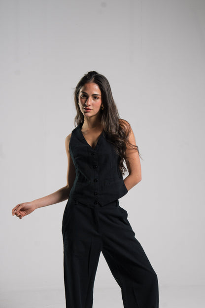 Linen Tailored Vest