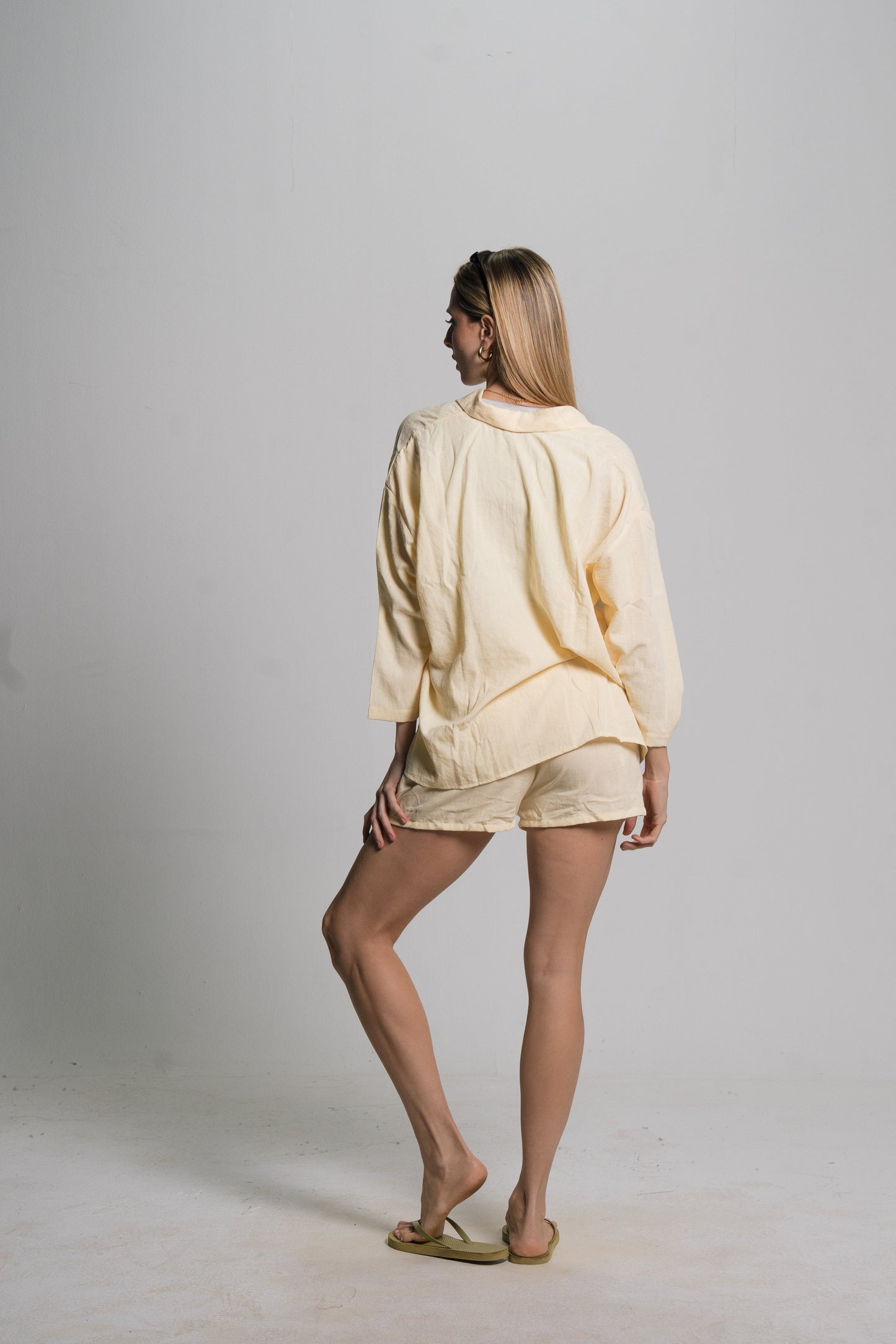 Linen Drawstring Shorts