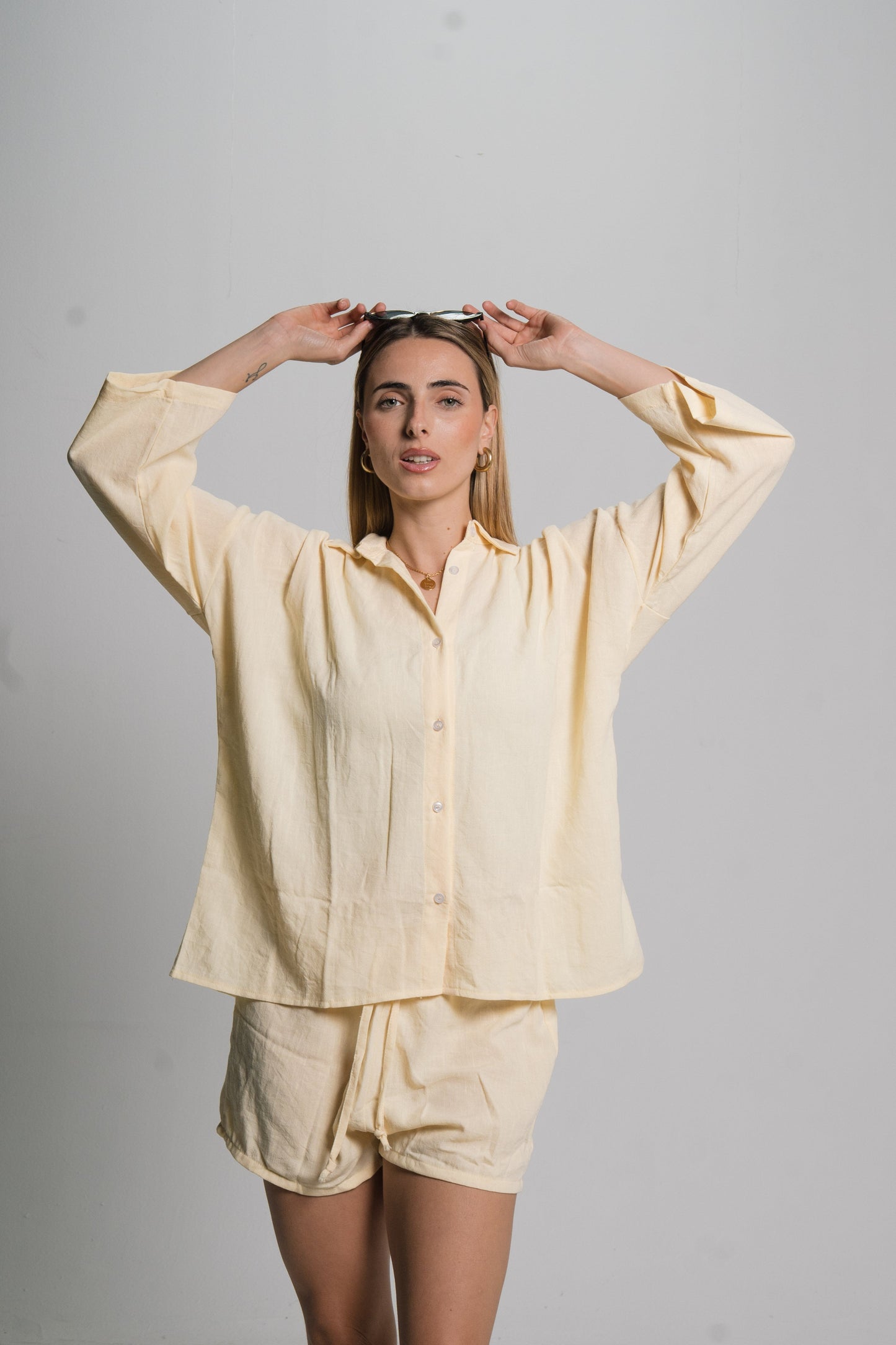 Linen Drawstring Shorts